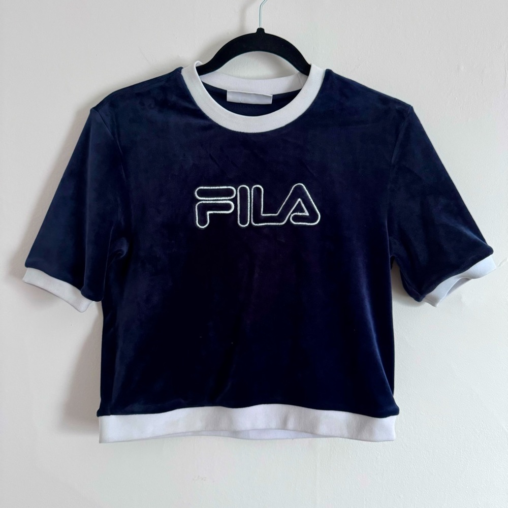 FILA Velour Crop Top